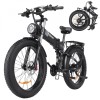 Bicicletă electrică pliabilă H26PRO 26&#039;&#039; 1500W 48V 20Ah 70KM, fr&acirc;nă cu disc ulei, 21