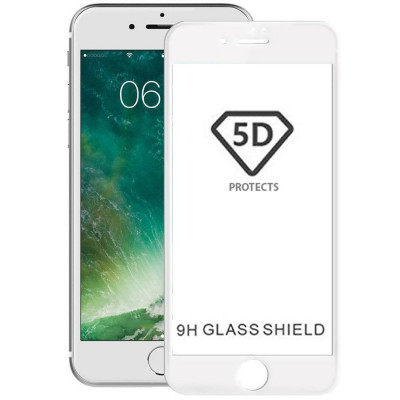 Folie de Sticla 5D Full Glue APPLE iPhone 6\6S (Alb) ATX foto