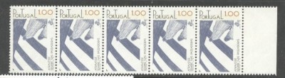 Portugal 1978 Traffic safety x 5, block, MNH S.158 foto