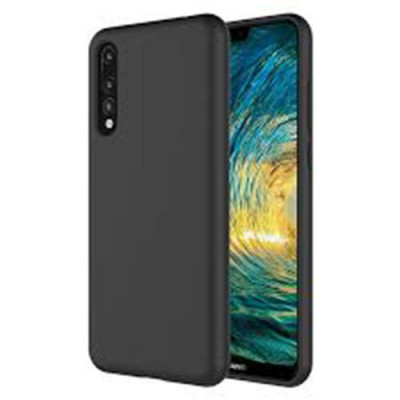Husa telefon silicon Huawei Y8p 2020 Huawei P Smart S Liquid Black foto