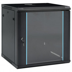 vidaXL Dulap server 12U, montare pe perete, 19" IP20 600x600x640 mm