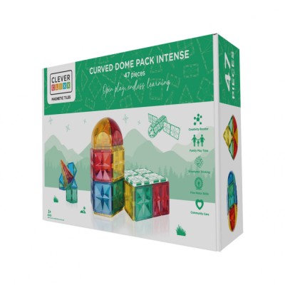 Set magnetic de construit Dome 47 piese, Cleverclixx foto
