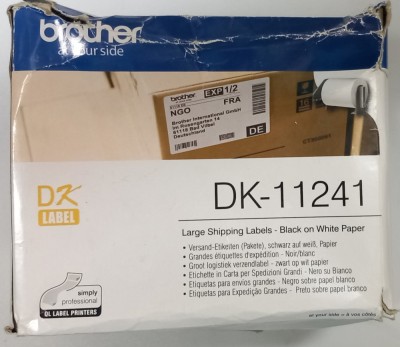 Rola etichete imprimanta Brother DK-11241 ( 102mm x 152mm) - ORIGINAL foto