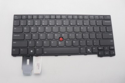 Tastatura Laptop, Lenovo, ThinkPad L14 Gen 5 Type 21L1, 21L2, 21L5, 21L6, iluminata, neagra, layout US foto