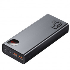 Powerbank Baseus Adaman 2x USB / 1x USB Tip C / 1x Micro USB 20000mAh 65W Quick Charge 4.0 Power Delivery Negru (PPIMDA-D01)