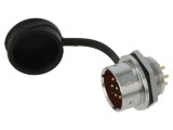 Conector circular tată 7 PIN IP67, 10A, 500V, WEIPU SA20