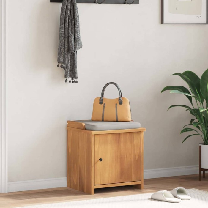 vidaXL Bancă pentru hol &bdquo;SANDNES&rdquo; 45x40x50 cm din lemn masiv de pin 4010448