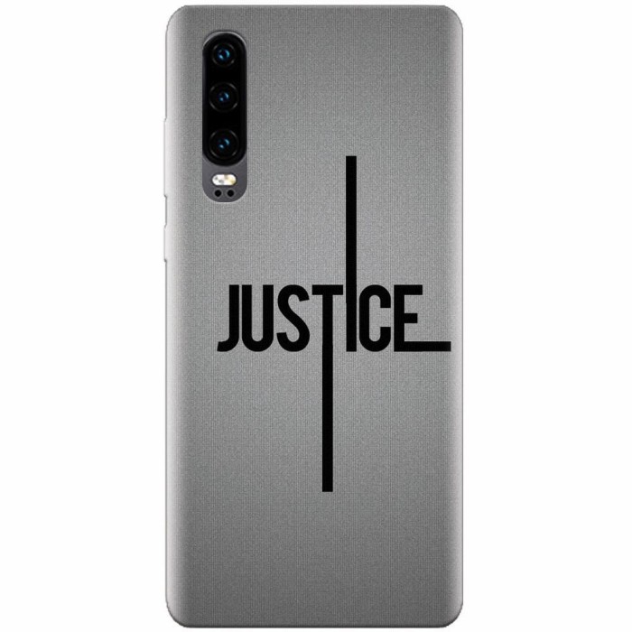 Husa silicon pentru Huawei P30, Amir Justice Minimalistic Nubheebuccus Text