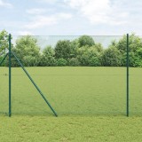 VidaXL Gard din S&acirc;rmă Sudată Verde 1.5 x 25 m Oțel