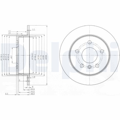 DELPHI BG3910C Disc frana foto