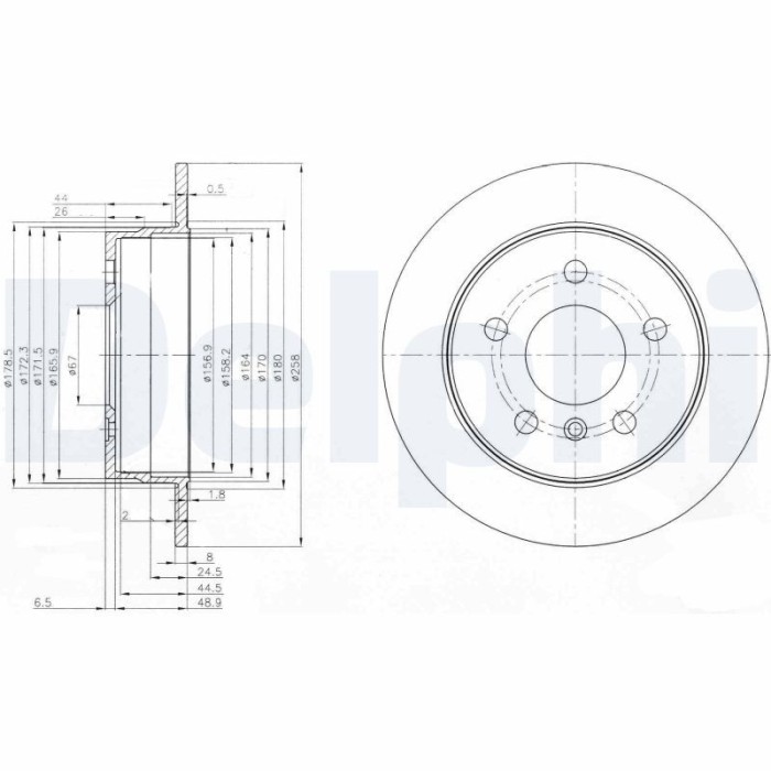 DELPHI BG3910C Disc frana