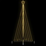 VidaXL Pom de Crăciun LED 570 LED-uri Alb Cald 399 cm