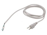 Cablu Alimentare 3x18AWG NEMA 5-15 2.4m Gri 10A