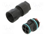 Conector alimentare AC terminal cu şurub tată TH389 23mm TECHNO