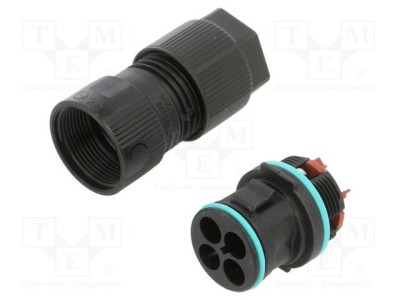 Conector alimentare AC terminal cu şurub tată TH389 23mm TECHNO foto