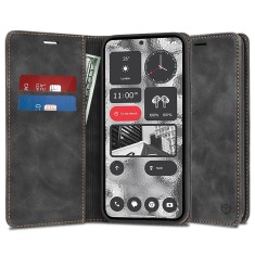 Husa piele Nothing Phone (2) Techsuit Confy Cover, negru foto
