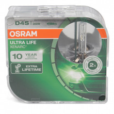 Set 2 Buc Bec Xenon Osram D4S Ultra Life Xenarc Duo Box 42V 35W P32d-5 66440ULT-HCB