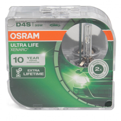 Set 2 Buc Bec Xenon Osram D4S Ultra Life Xenarc Duo Box 42V 35W P32d-5 66440ULT-HCB foto