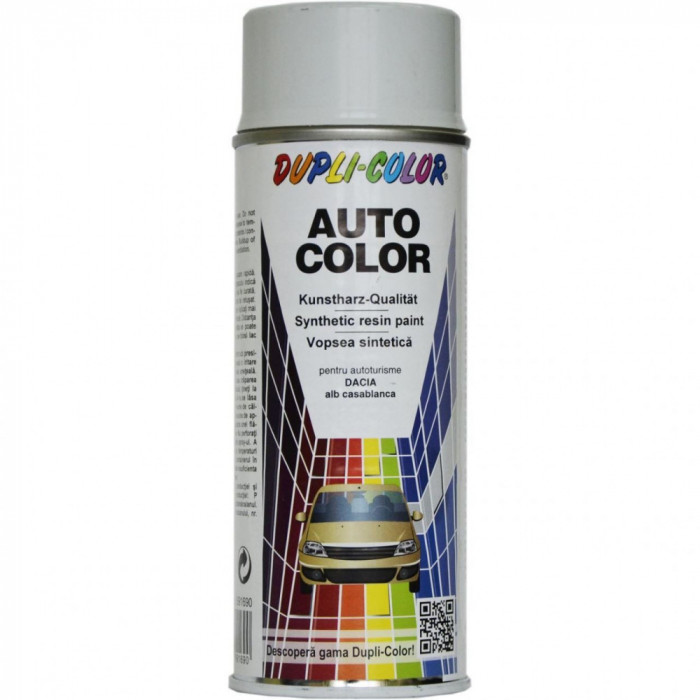 Vopsea Spray Auto Dacia Alb Casablanca Dupli-Color 138601 350099