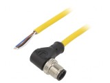 Cablu de conectare M12 unghi 5m 250VAC 4A PVC