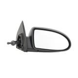 Oglinda exterioara Hyundai Accent (Mc) 09.2006-01.2010 partea dreapta BestAutoVest crom convex carcasa neagra reglare manuala prin cablu fara incalzi