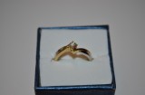 Inel Logodna Aur 18K, Diamant 0.17ct, Solitaire, H-I/VS2-SI1, Marime 50 (Ajustabil)