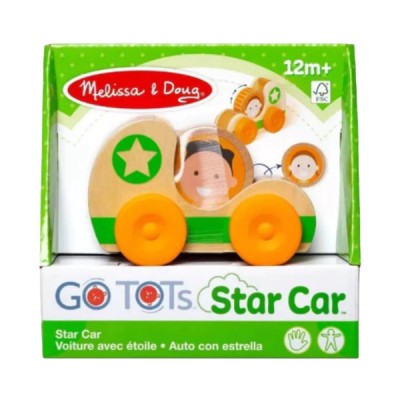 Masinuta din lemn green star colectia go tots foto