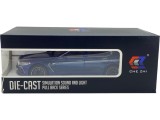 Macheta metal BMW M8 replica 1:24 albastru cu sunete si lumini deschide usi, capota si portbagaj