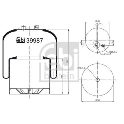 Febi Bilstein Burduf, suspensie pneumatica foto