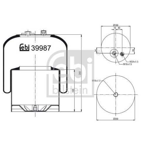 Febi Bilstein Burduf, suspensie pneumatica