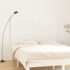 VidaXL Tăblie de pat pentru perete, alb, 166x3x110 cm, lemn masiv pin