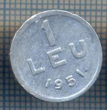 AX 800 MONEDA- ROMANIA - 1 LEU -ANUL 1951 -STAREA CARE SE VEDE foto