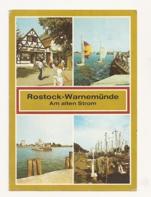 SG1 - Carte Postala - Germania - DDR- Rostock-Warnemunde, Circulata 1988 foto