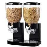 Cumpara ieftin Dispenser de cereale dublu cu capacitate 4 Litri - cate 2L/dozator