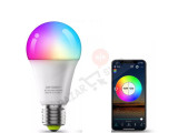 Bec LED RGB Smart, 10W, Wifi, aplicatie telefon mobil, dimabil, IPF