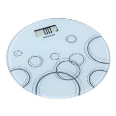 Cantar de baie HBS-WH150R, 150 kg, Display LCD, Alb