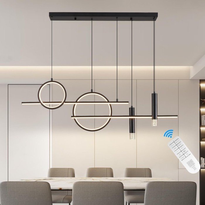 Lustra Led, 60W cu telecomanda, Caldura Lumini Ajustabila - CN