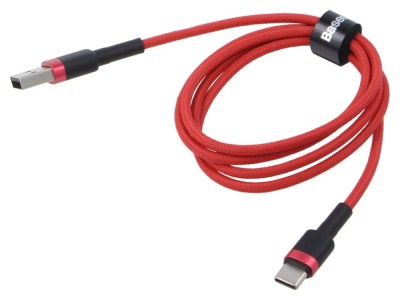 Cablu USB 2.0 A la C 1m roșu 3A BASEUS foto
