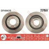 Disc frana Trw DF4943S, parte montare : Punte fata