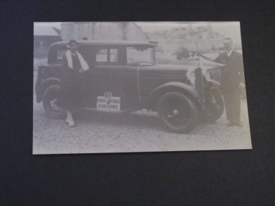 Automobil clasic anii 1920-1930 cu inscripție &amp;quot;Paris Antoines Juan-les-Pins&amp;quot; - Carte Poștală Franța ,Necirculată foto