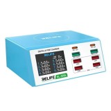 Incarcator Statie Relife RL-309A, 100W, 4.5A, 2 x USB-C - 6 x USB-A, Albastru, Universal