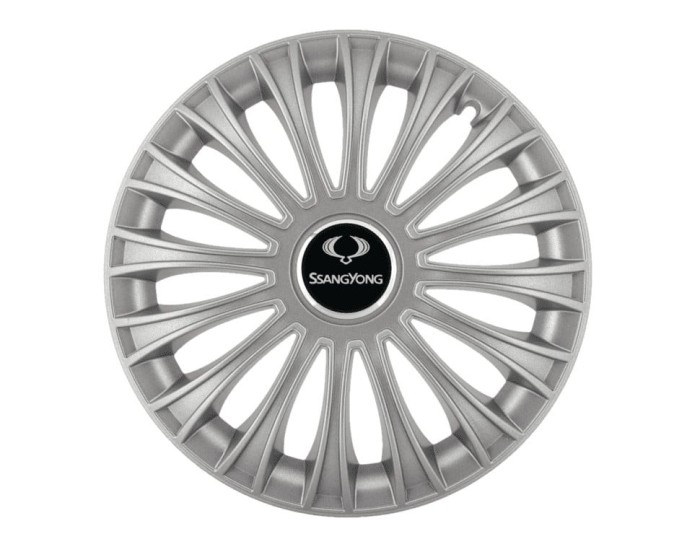 Set 4 capace roti pentru SsangYong, model Dino Gray, R14