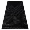 Exclusiv EMERALD covor A0084 glamour, stilat, linii, geometric negru / argint , 280x370 cm