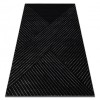 Exclusiv EMERALD covor A0084 glamour, stilat, linii, geometric negru / argint , 200x290 cm