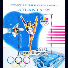 RO 1995 LP 1398 "Conc. Preolimpice Atlanta",colita 297 (a seriei 1397),MNH