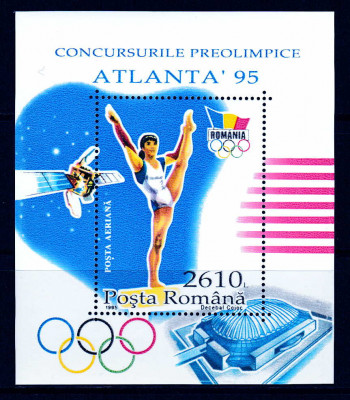 RO 1995 LP 1398 &amp;quot;Conc. Preolimpice Atlanta&amp;quot;,colita 297 (a seriei 1397),MNH foto