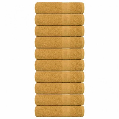 Prosoape de baie 10 buc Aur 100x150 cm 360 g/m&amp;sup2; 100% bumbac foto