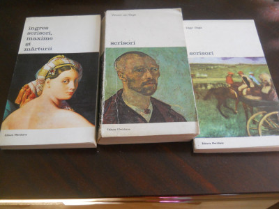 Set 3 volume - Ingres., Edgar Degas , Van Gogh vol 1 - Scrisori foto