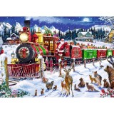 Puzzle 1000 piese - Expressul lui Mos Craciun | Trefl