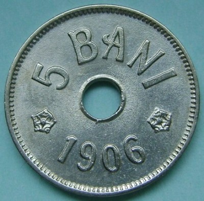 ROMANIA, 5 BANI 1906 J_aUNC-UNC * cod 124 foto